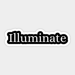 Illuminate Sticker